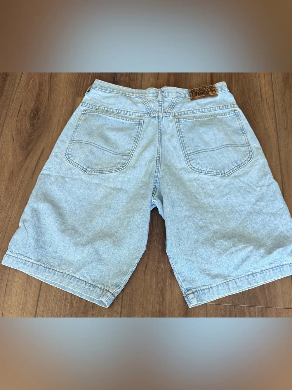 Vintage Girbaud Denim Shorts USA Made 32 Light Wash 90s Men